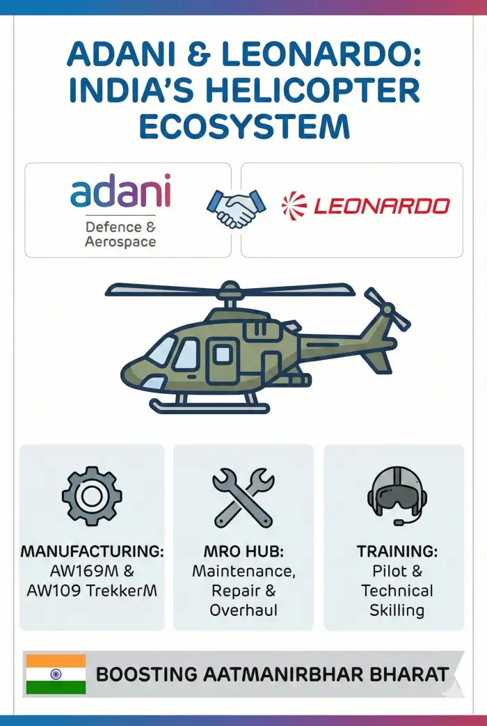 Adani Defence & Leonardo Pact 2026: Building India’s First Helicopter Manufacturing Ecosystem - Image 1