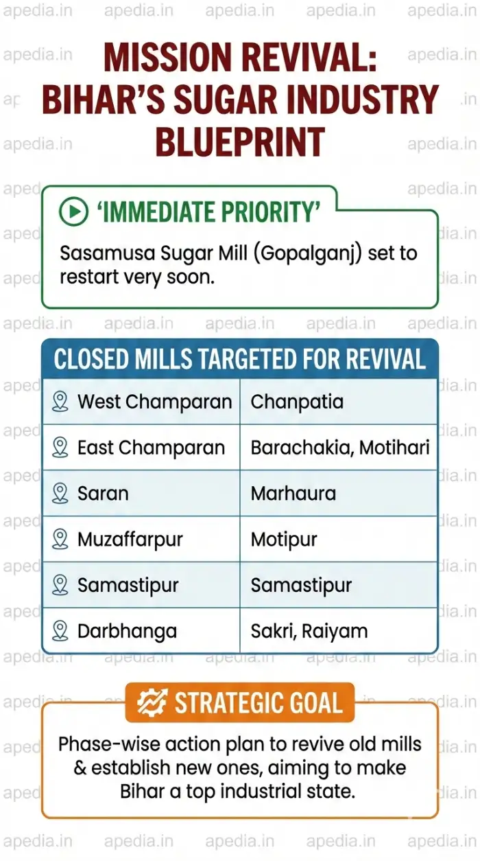 CM Nitish Kumar Directs Restart of Closed Sugar Mills Under 7 Nishchay Part-3 - Image 1