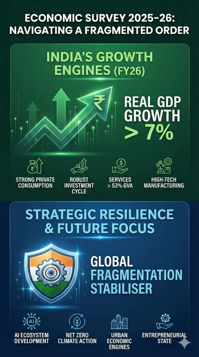Economic Survey 2025-26: India’s Path to Strategic Indispensability Amidst Global Volatility - Image 1