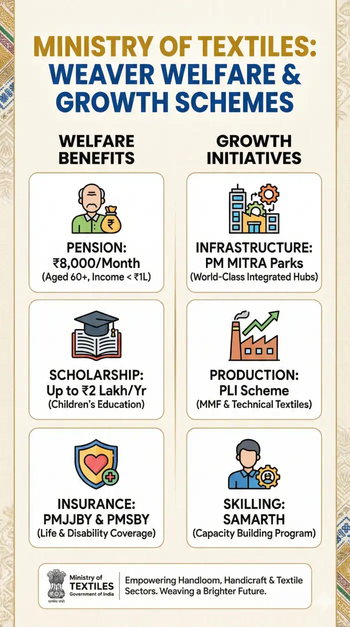 Empowering Weavers: Welfare Schemes & Strategic Growth in Textiles - Image 1