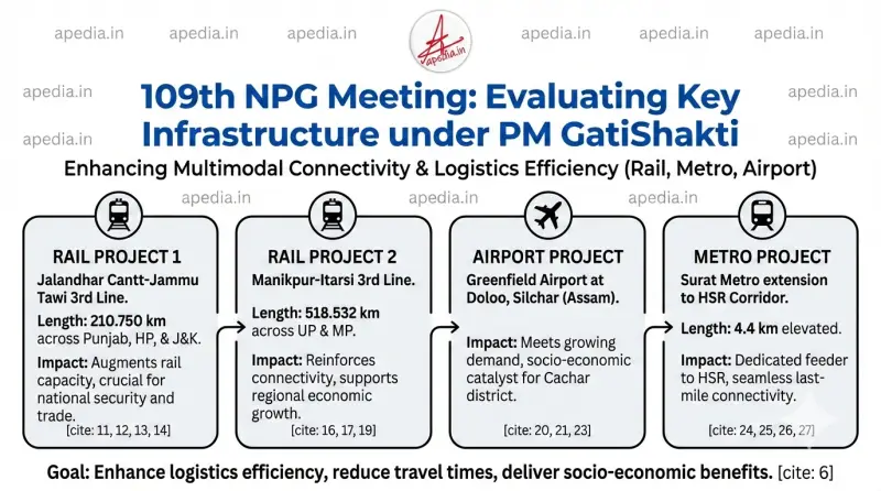 109th NPG Meeting Evaluates Key Infrastructure Projects Under PM GatiShakti
