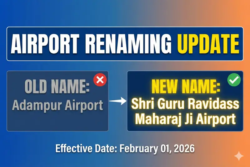 Adampur Airport Renamed: A Tribute to Shri Guru Ravidass Maharaj Ji on his Jayanti - Apedia