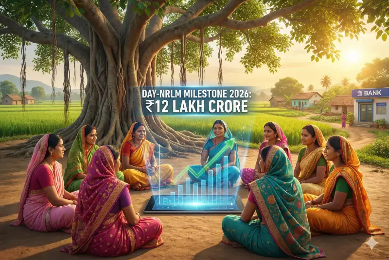 DAY-NRLM Milestone 2026: 10 Crore Households Mobilized & ₹12 Lakh Crore Credit Linkage Achieved - Apedia