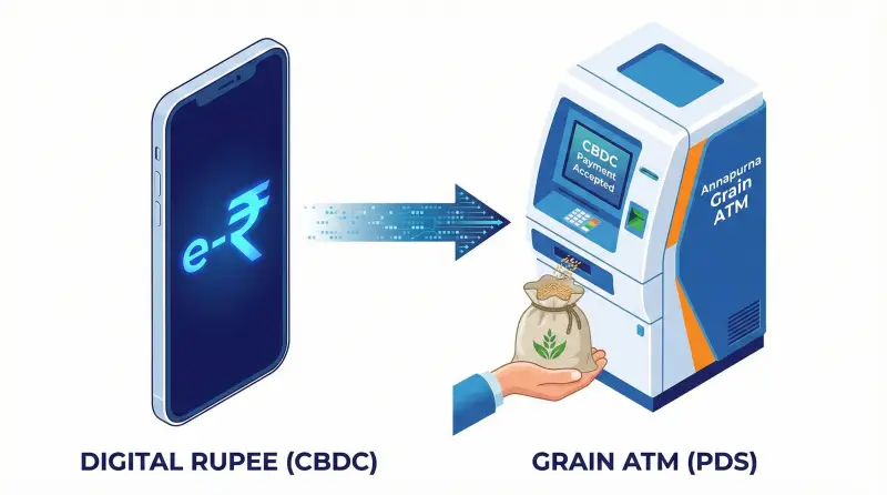 Digital Ration Revolution: Amit Shah Launches CBDC-based PDS & Grain ATM