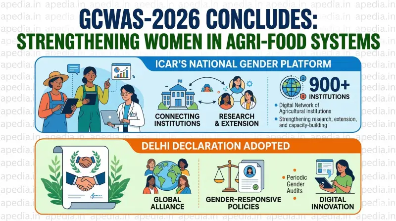 GCWAS-2026 Concludes: ICAR's National Gender Platform & Delhi Declaration