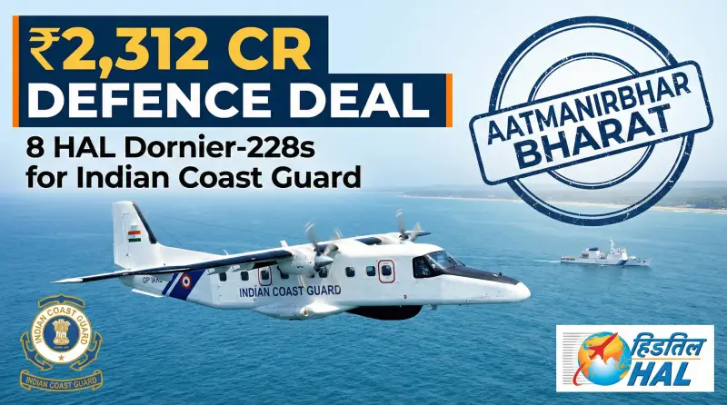 MoD Signs ₹2,312 Cr Deal with HAL for 8 Dornier-228 Aircraft - Apedia