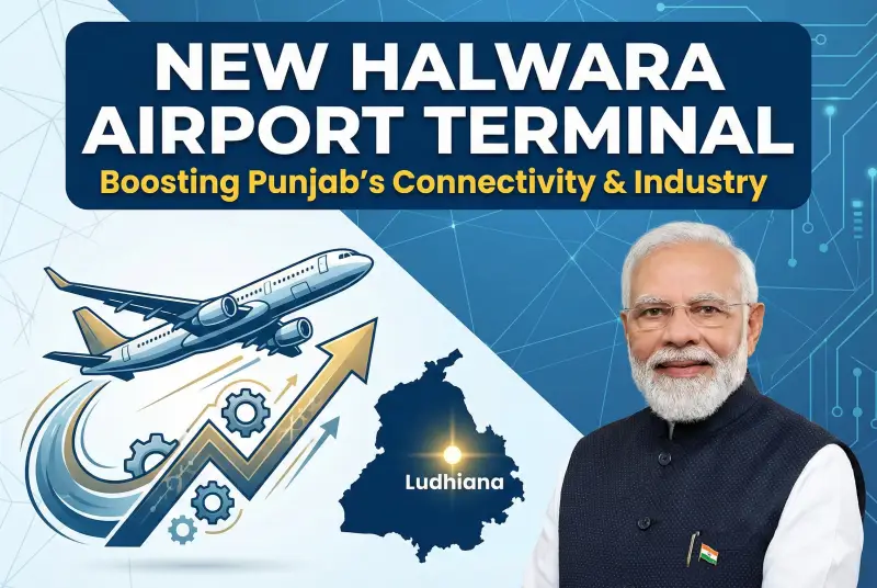 PM Modi Inaugurates New Terminal at Halwara Airport - Apedia