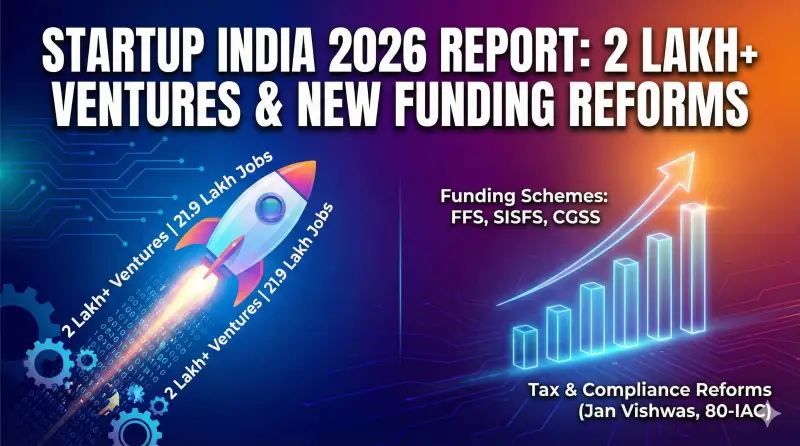 Startup India 2026 Report: 2 Lakh+ Ventures & New Funding Reforms - Apedia