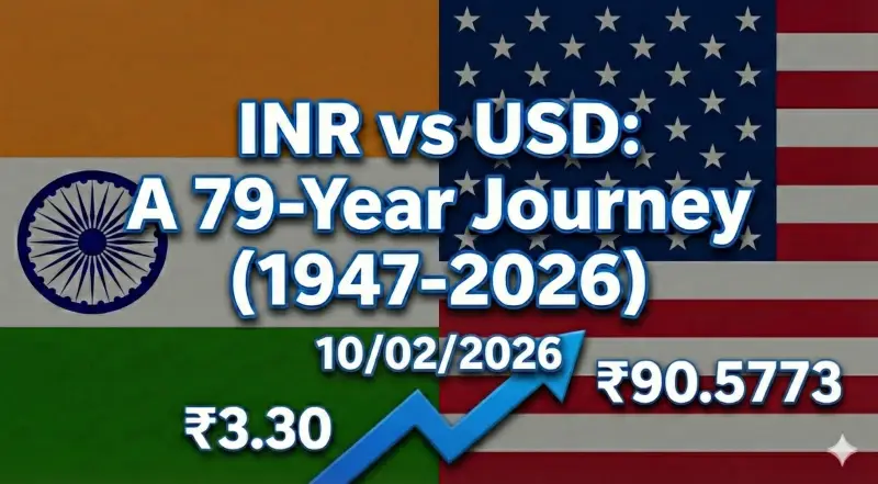 The Rupee’s Journey: A 79-Year Timeline from ₹3 to ₹90