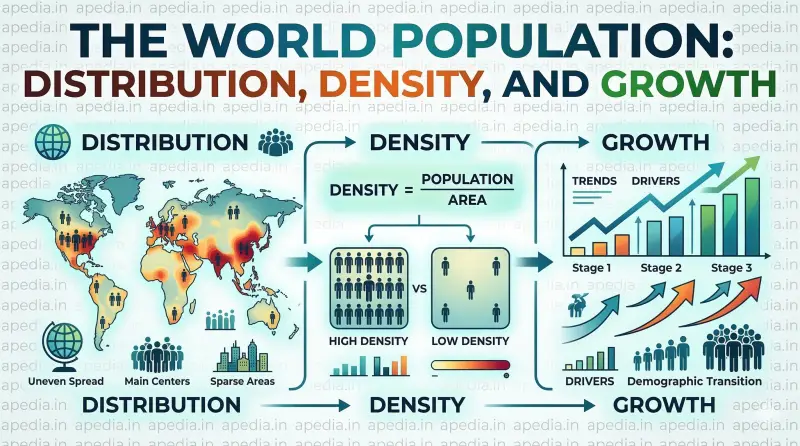 The World Population: Distribution, Density and Growth - Apedia
