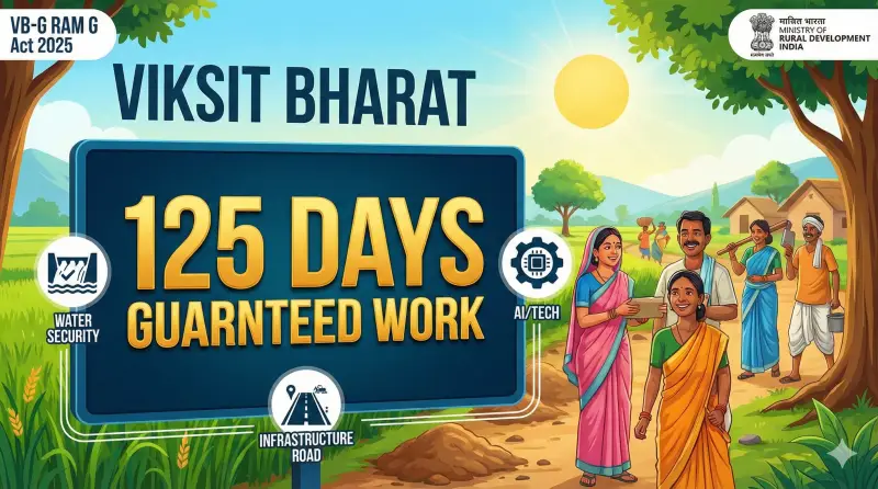 VB-G RAM G Act 2025: Enhancing Rural Employment Guarantee to 125 Days - Apedia