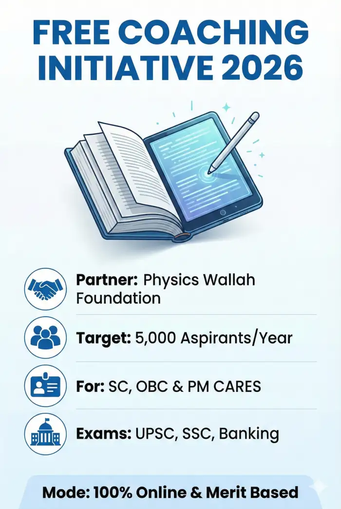 Govt Partners with Physics Wallah: Free Coaching for 5,000 SC/OBC Aspirants - Image 1