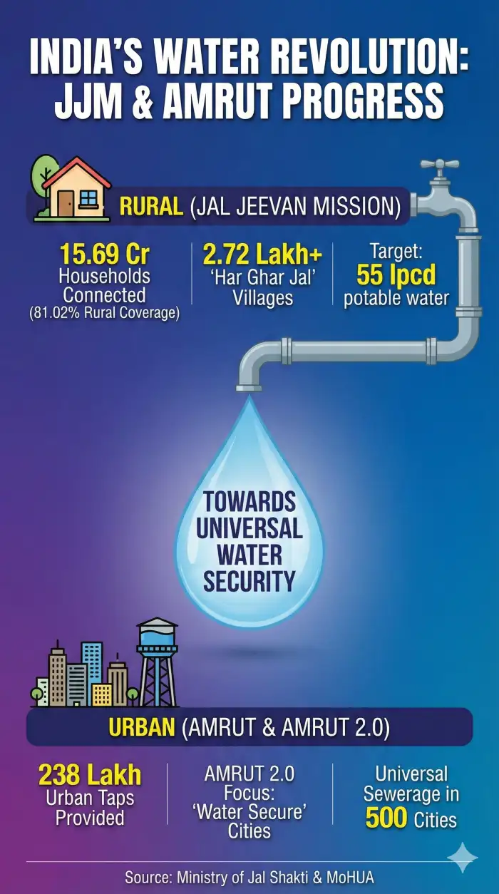 Har Ghar Jal Update 2026: 81% Rural India Connected - Image 1
