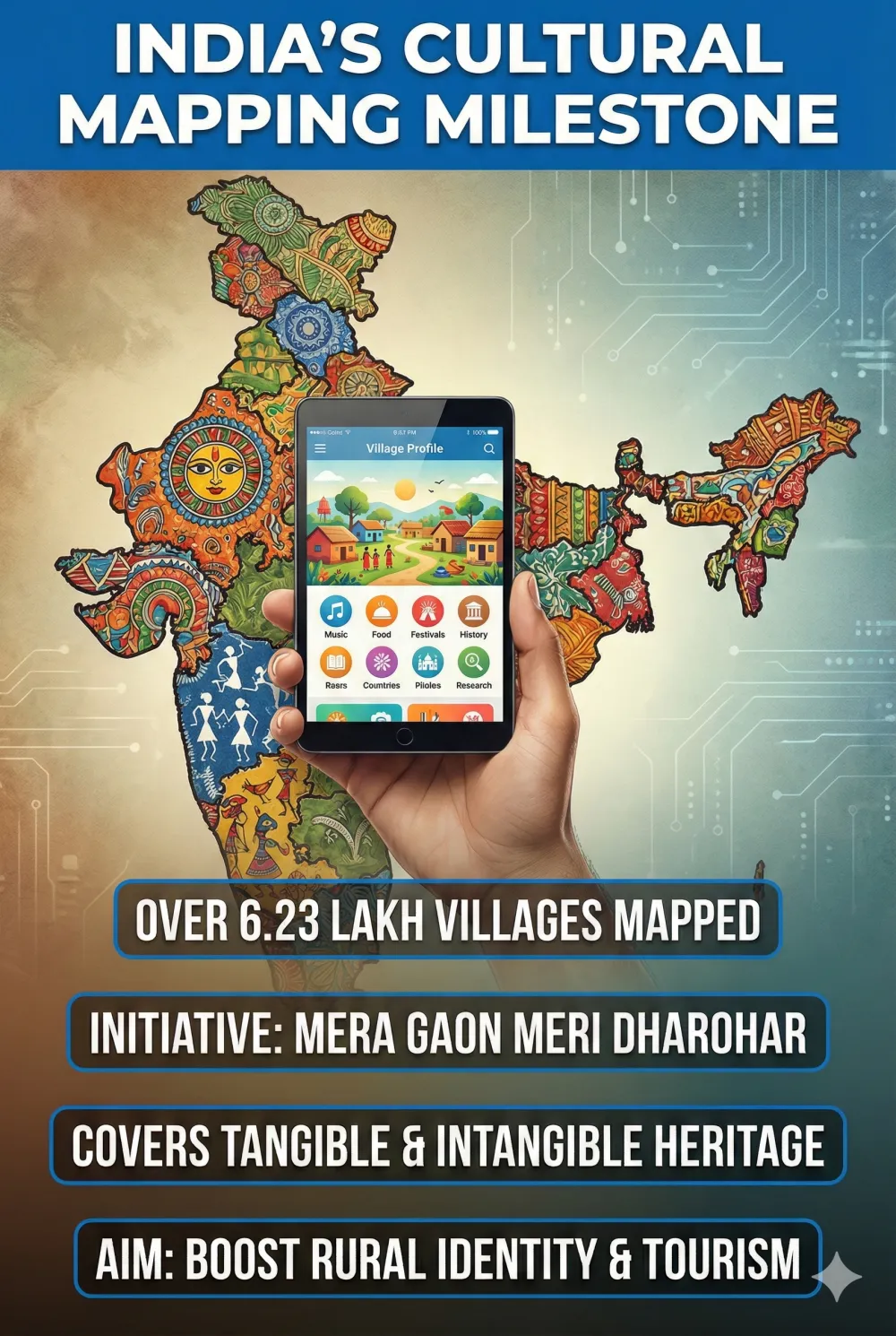 India Digitally Maps Over 6 Lakh Villages in Massive Cultural Heritage Drive - Image 1