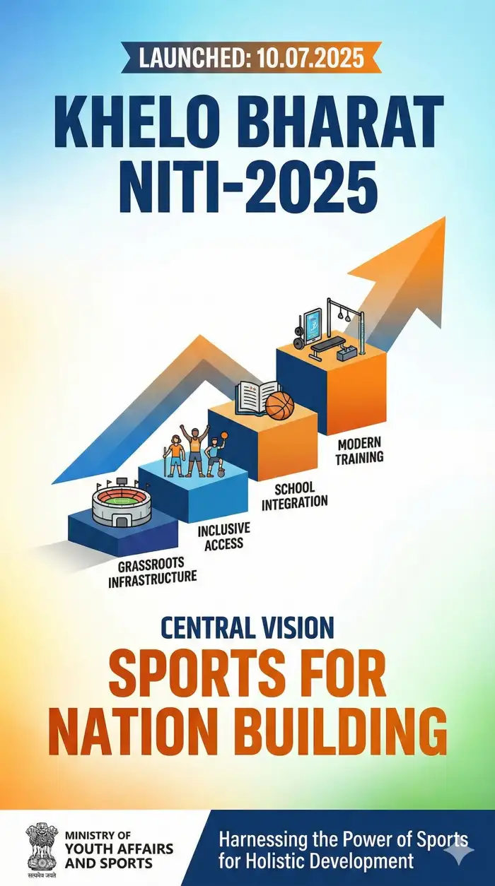 Khelo Bharat Niti-2025: A Vision for Nation Building Through Sports - Image 1