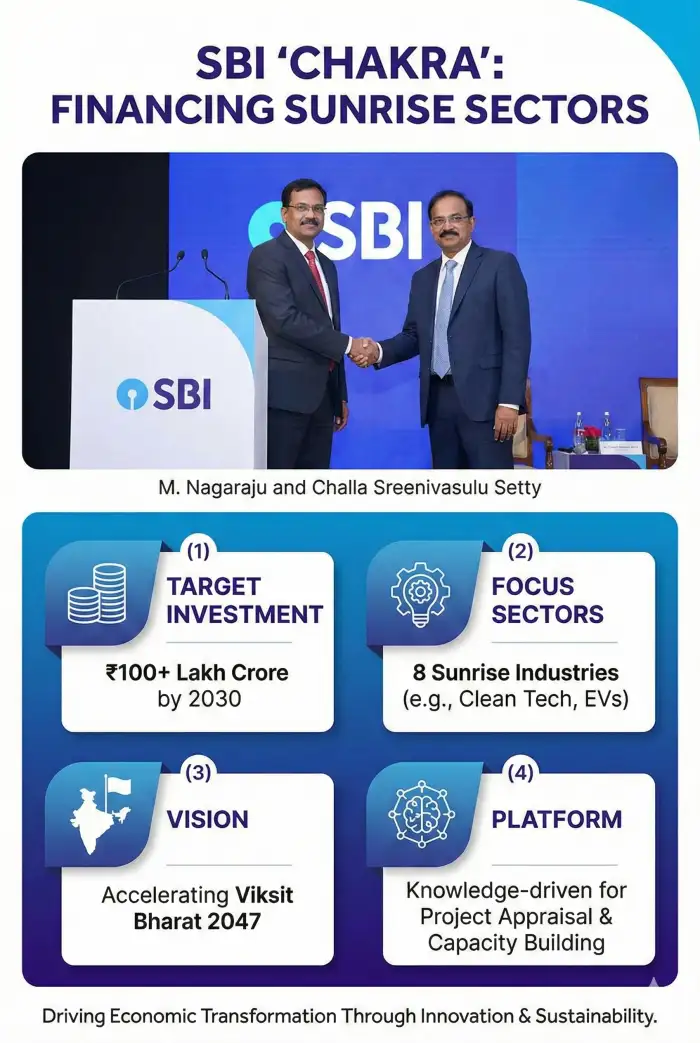SBI Unveils 'CHAKRA': A New Centre of Excellence to Fund India's Sunrise Sectors - Image 1