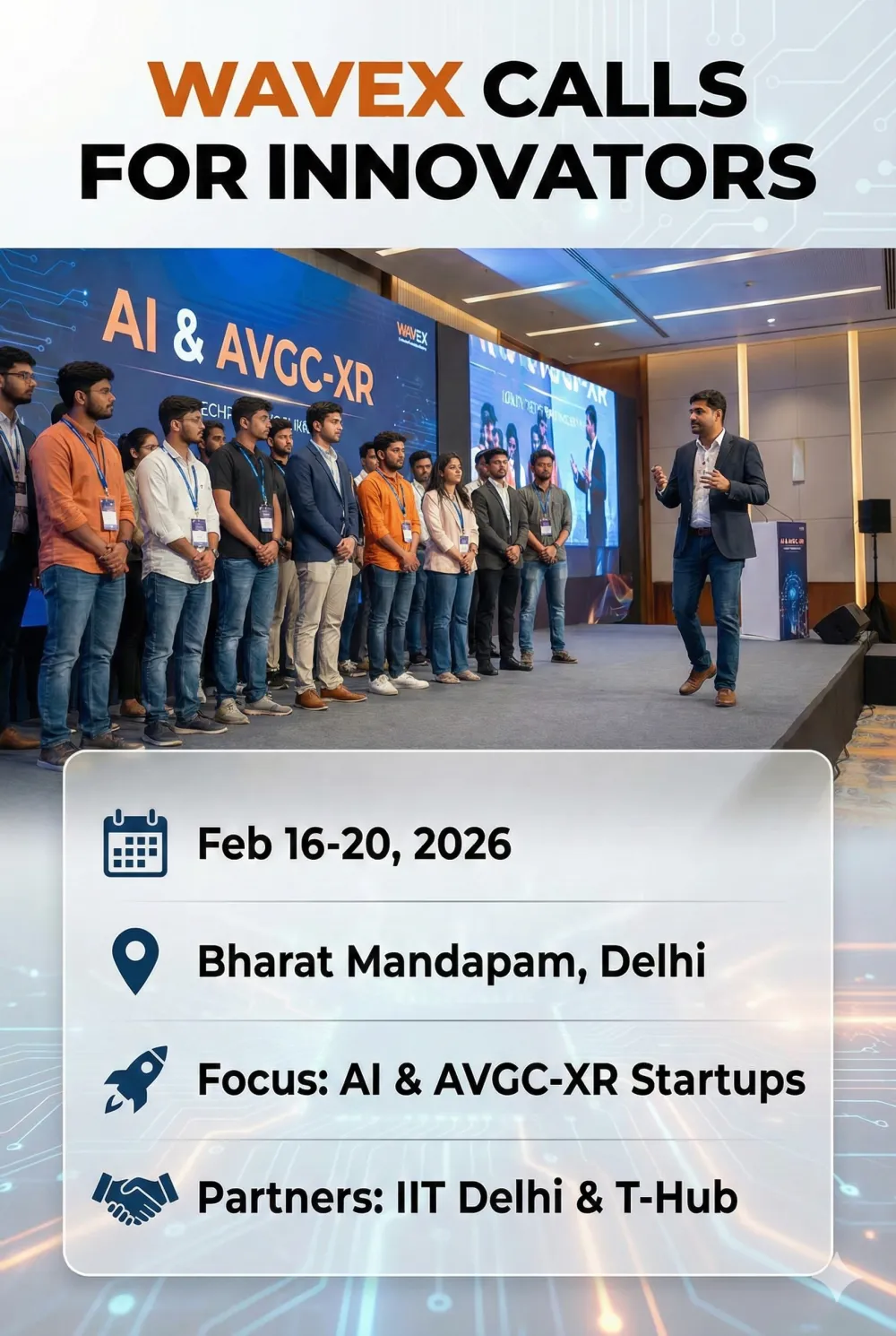 WaveX Calls for Innovators: Showcase Your Startup at India AI Impact Summit 2026 - Image 1